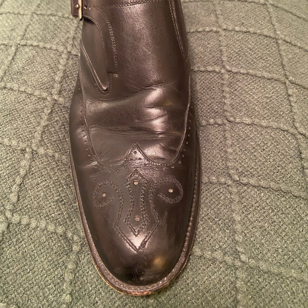 Johnston & Murphy monk strap dress shoes